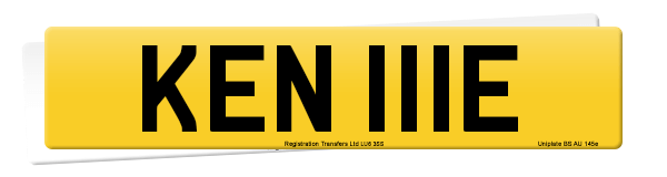 Registration number KEN 111E